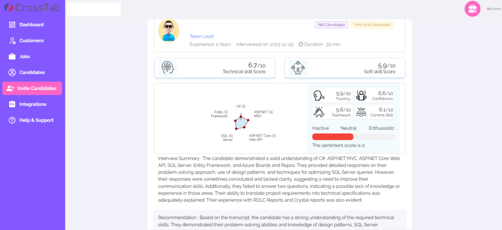 Detailed Report & Recommendations